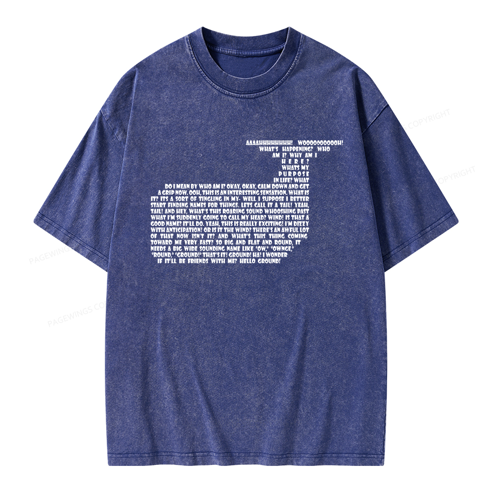 Pagewings Sci-Fi Book Lover Unisex Washed T-shirt