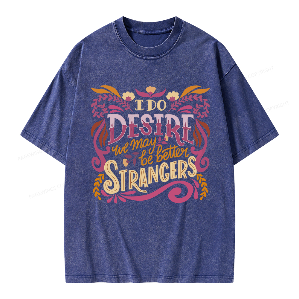Pagewings Better Strangers Unisex Washed T-shirt