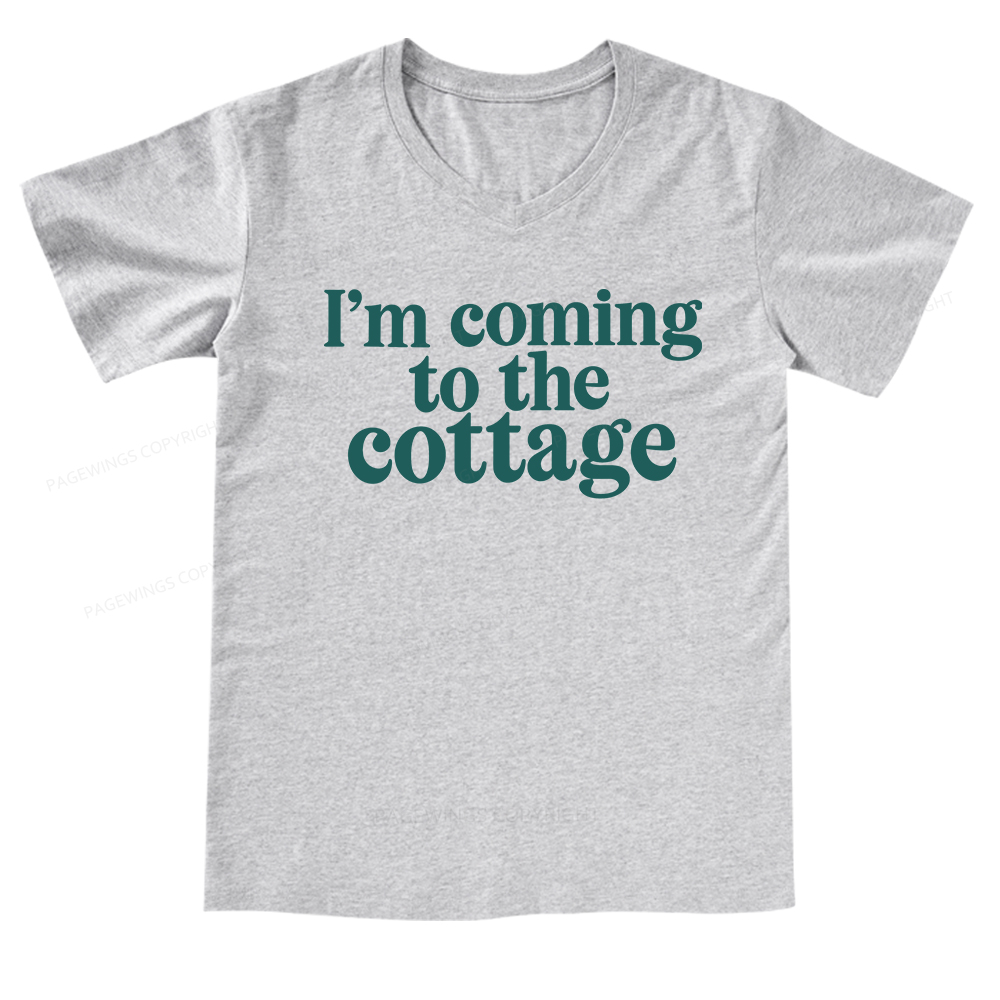 Pagewings I'm Coming To The Cottage V-neck T-shirt