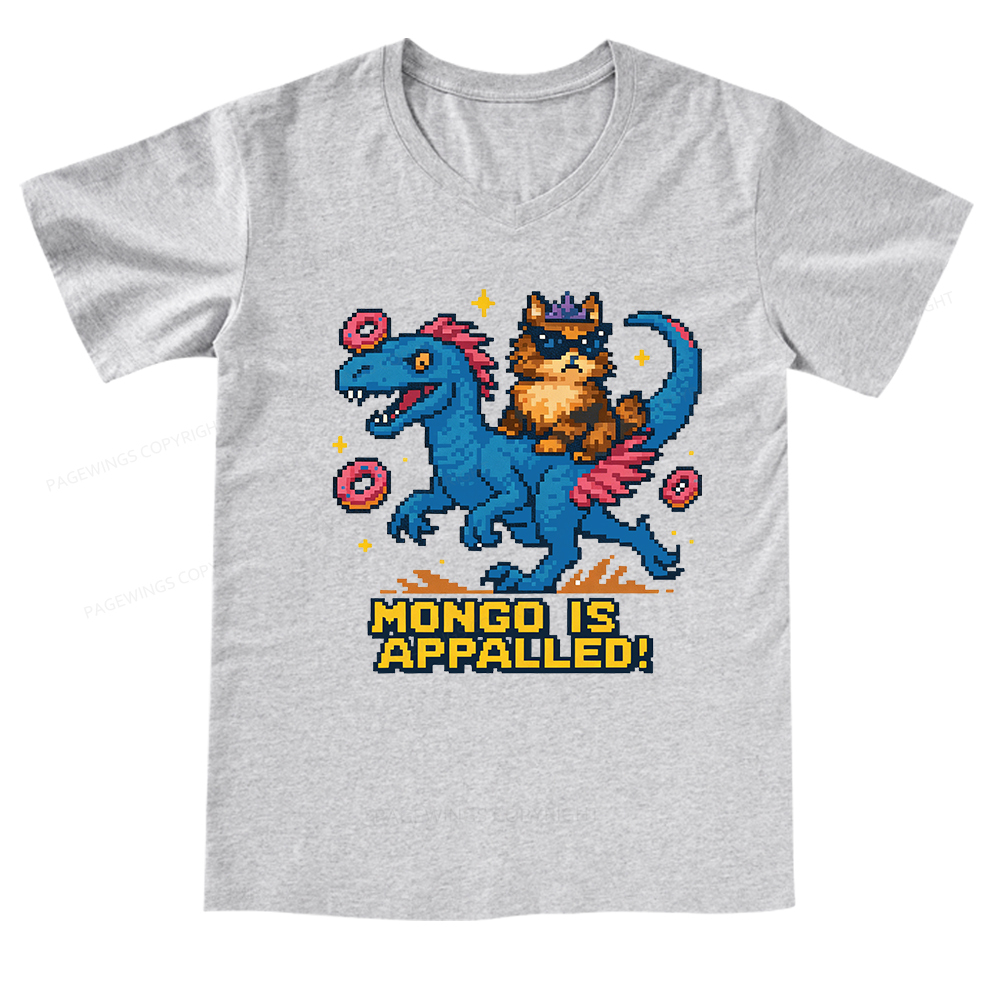 Pagewings Mongo Is Appalled V-neck T-shirt
