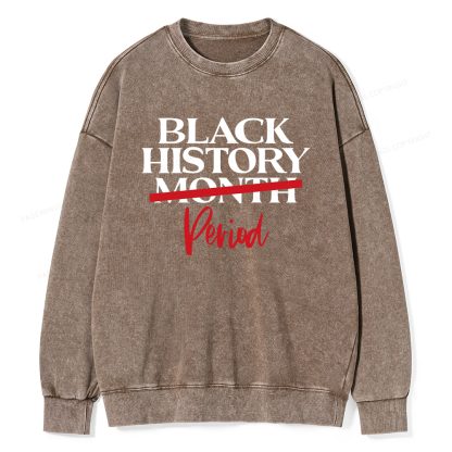 Pagewings Black History Month Period Washed Sweatshirt