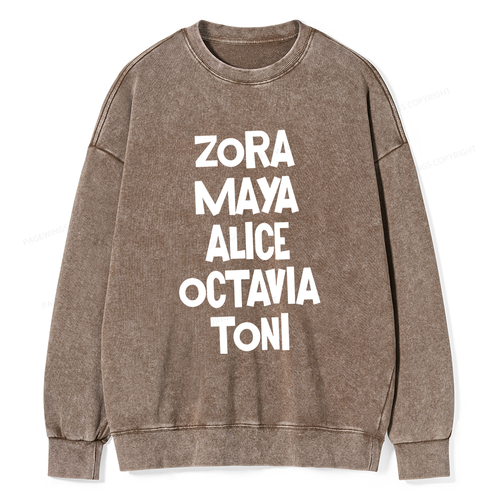 Pagewings Book Lovers and Writers Washed Sweatshirt