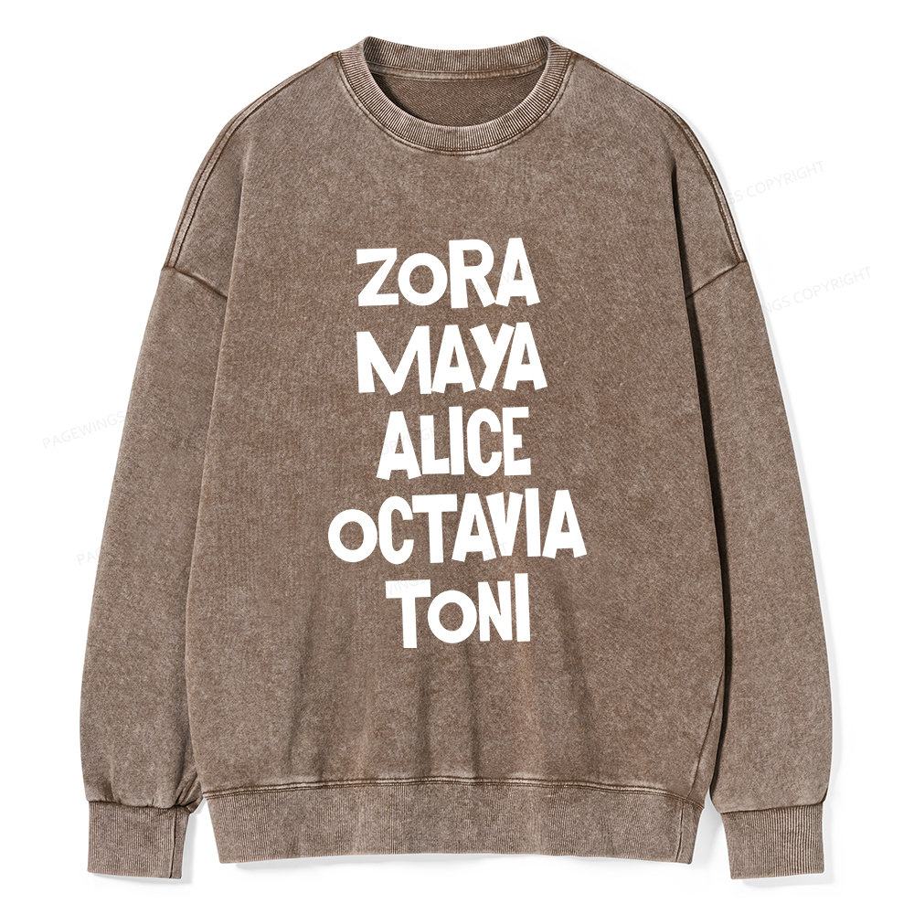 Pagewings Book Lovers and Writers Washed Sweatshirt