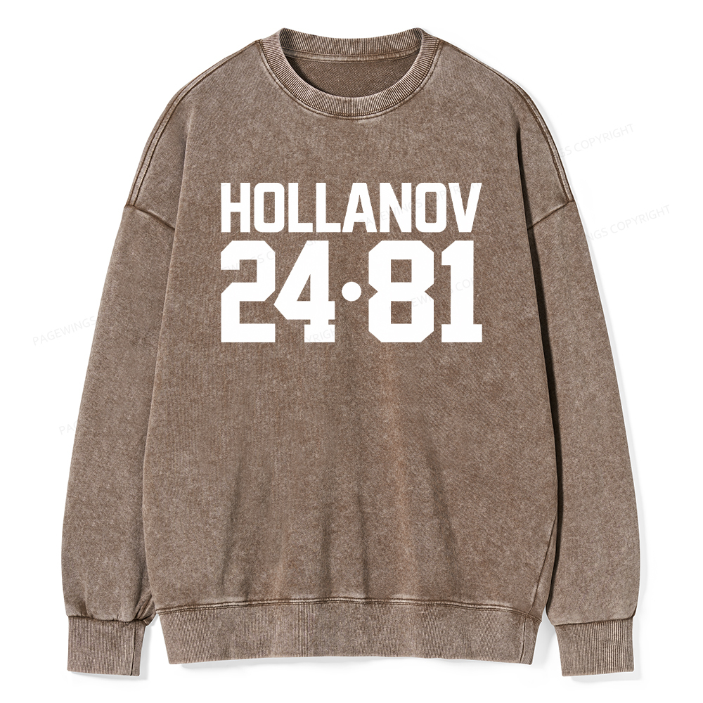 Pagewings Romance Numbers Washed Sweatshirt