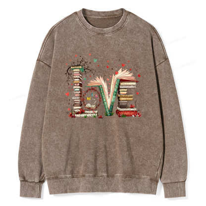 Pagewings Book Lover Washed Sweatshirt