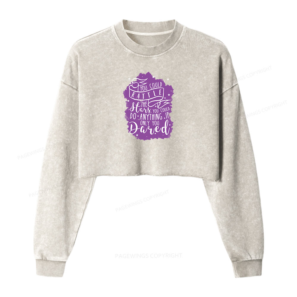 Pagewings  Rattle the Stars Washed Crop Sweatshirt