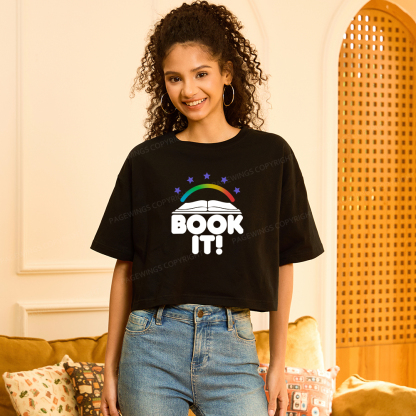 Pagewings Book It Women Crop Tops