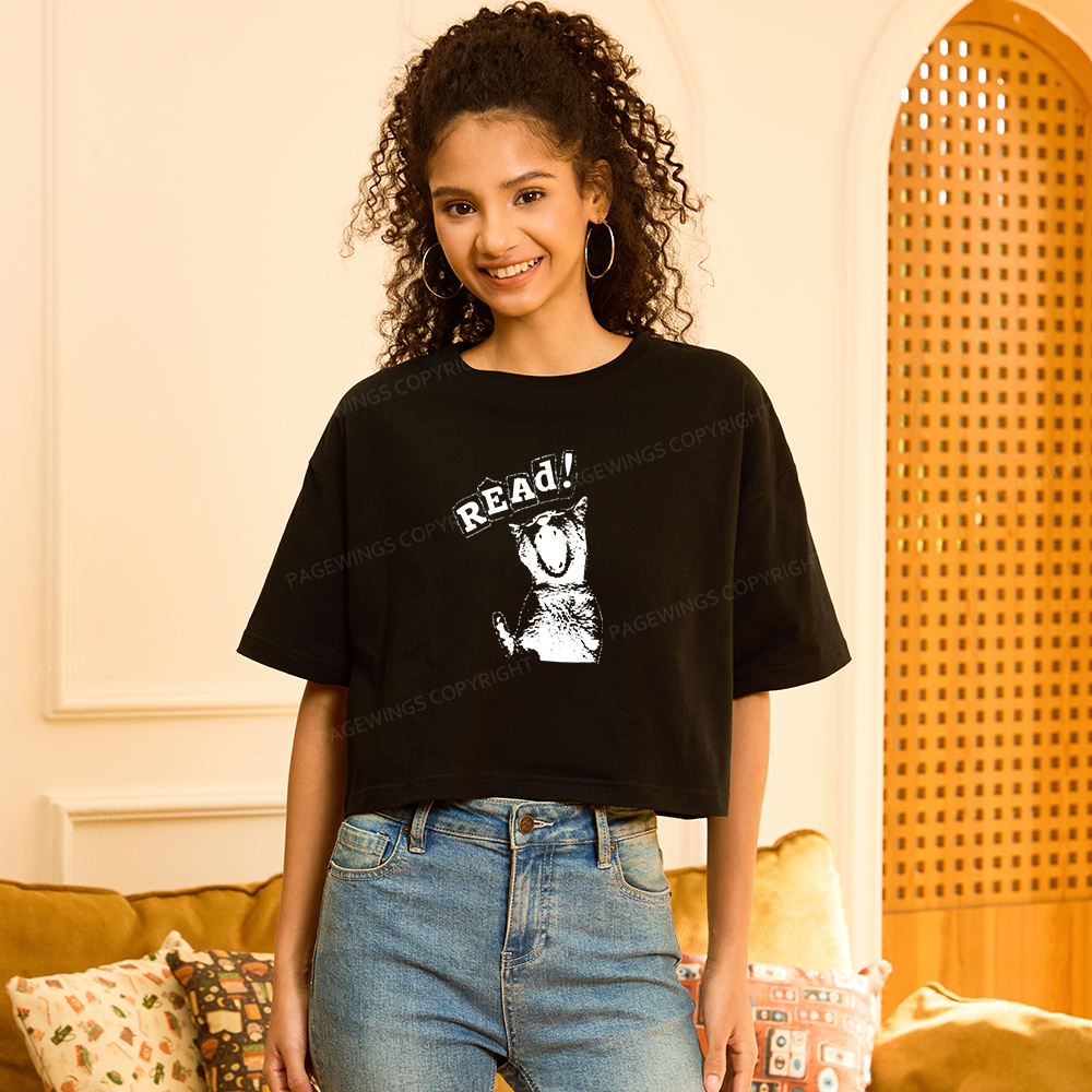 Pagewings Read Women Crop Tops