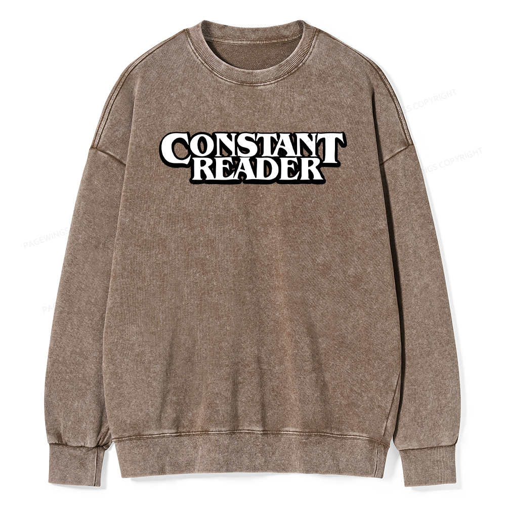 Pagewings Constant Reader Washed Sweatshirt