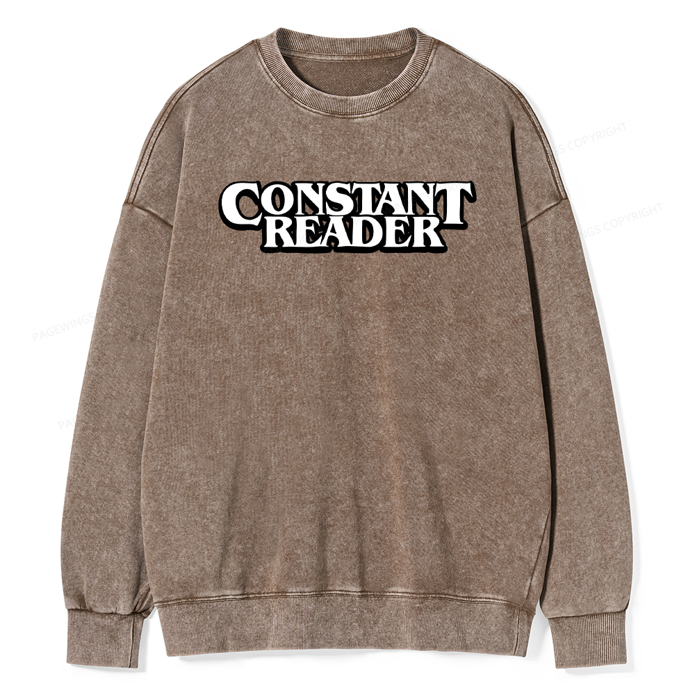 Pagewings Constant Reader Washed Sweatshirt