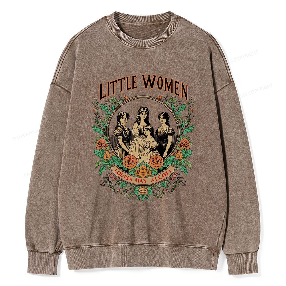 Pagewings Little Women Washed Sweatshirt