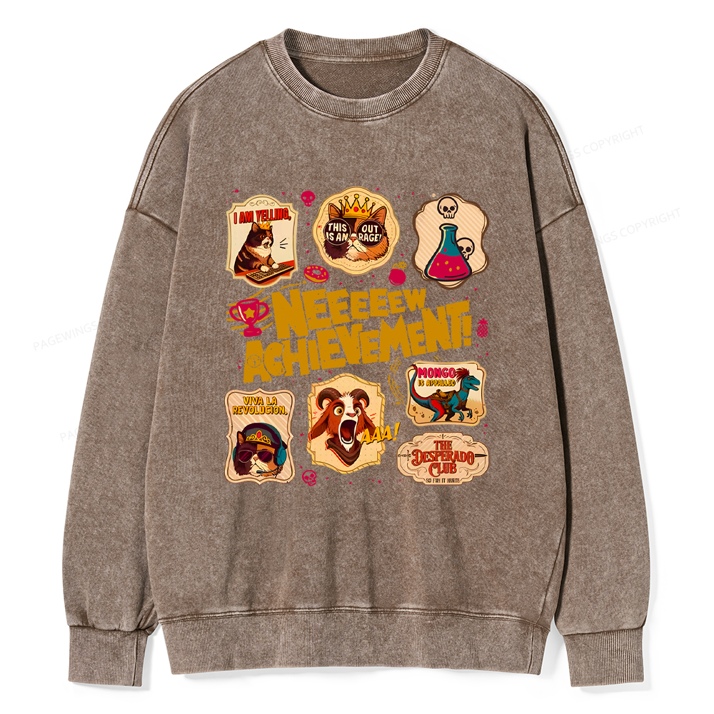 Pagewings New Achievement Washed Sweatshirt