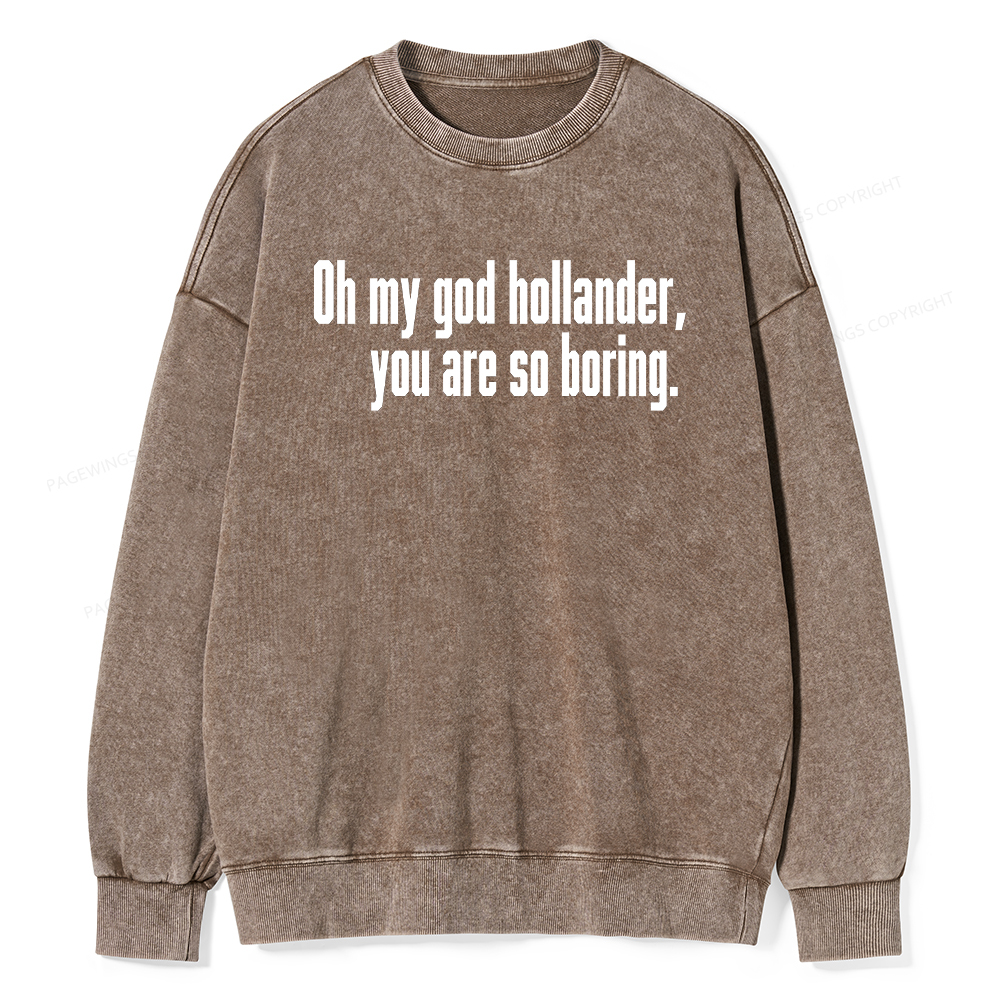 Pagewings So Boring Washed Sweatshirt