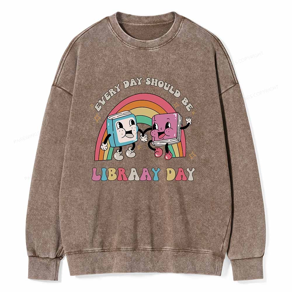 [Copy]Pagewings Books Save Lives Protect Libraries Unisex Washed Sweatshirt
