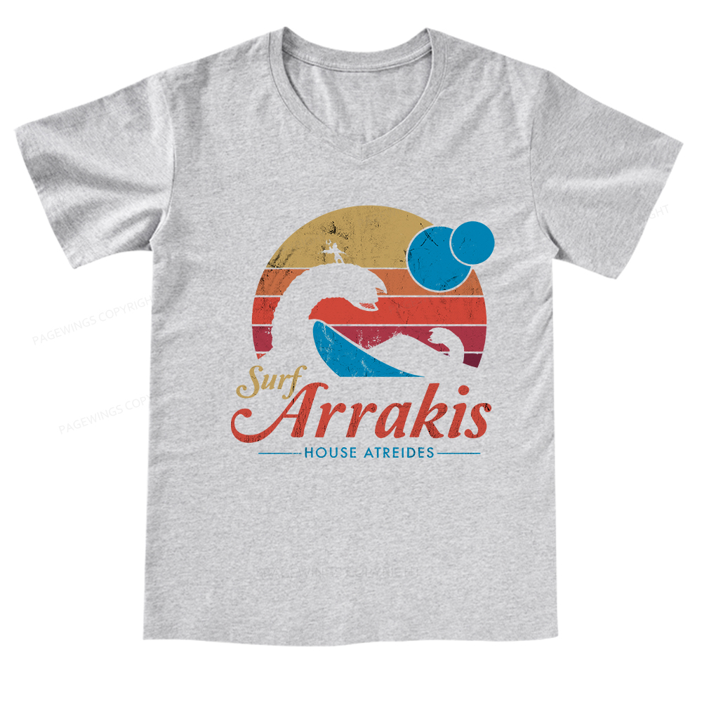 Pagewings Visit Arrakis V-neck T-shirt