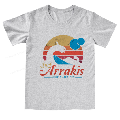 Pagewings Visit Arrakis V-neck T-shirt