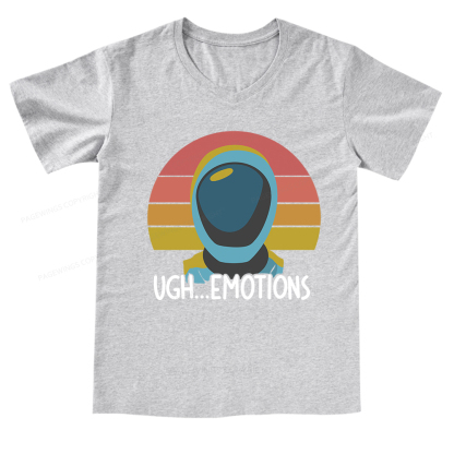 Pagewings Ugh...Emotions V-neck T-shirt