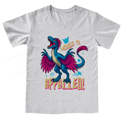 Pagewings Mongo is Appalled V-neck T-shirt