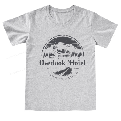 Pagewings Overlook Hotel V-neck T-shirt