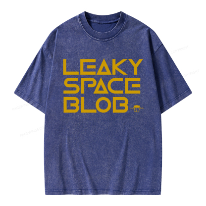 Pagewings Leaky Space Blob Unisex Washed T-shirt