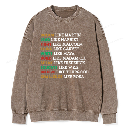 Pagewings Black History Washed Sweatshirt