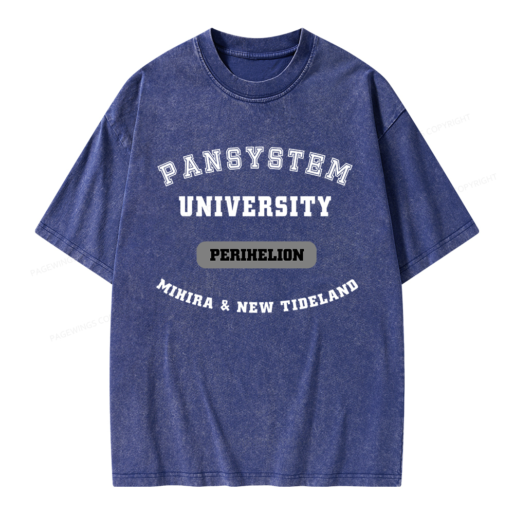 Pagewings Pansystem University Unisex Washed T-shirt