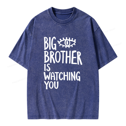 Pagewings Big Brother Is Watching You Unisex Washed T-shirt