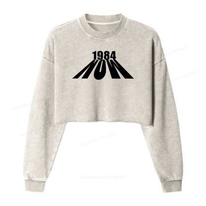 Pagewings Orwell Washed Crop Sweatshirt