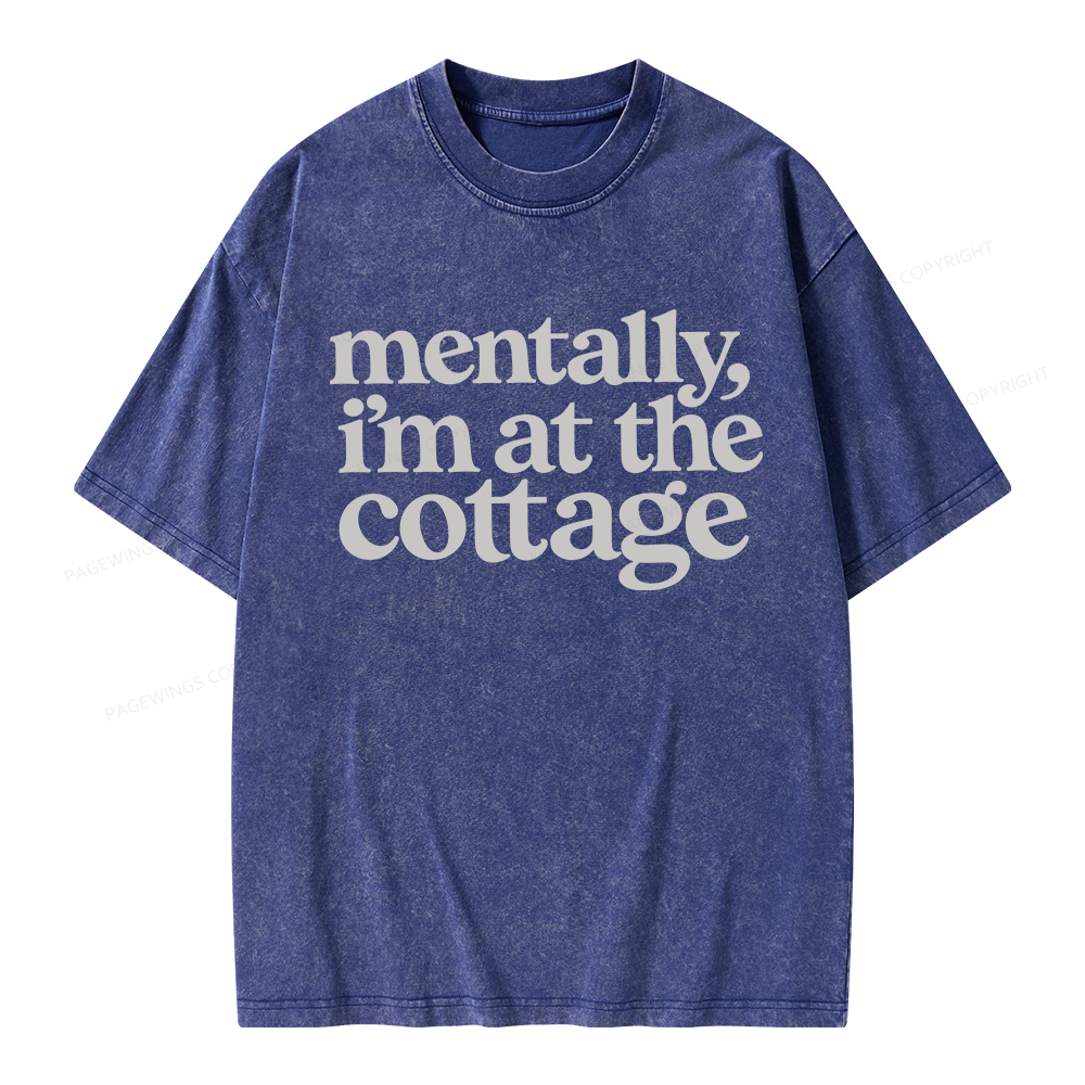 Pagewings At The Cottage Unisex Washed T-shirt