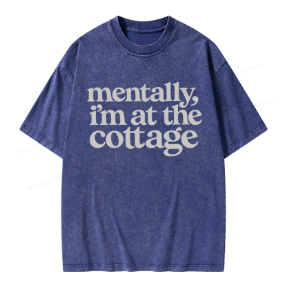 Pagewings At The Cottage Unisex Washed T-shirt