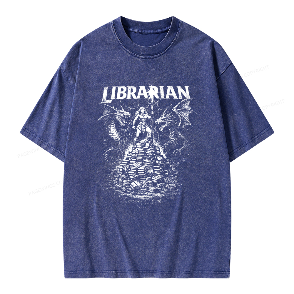 Pagewings Librarian Unisex Washed T-shirt