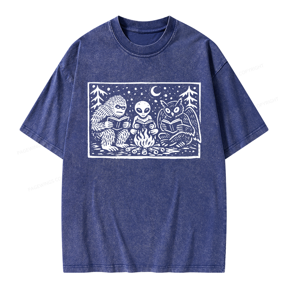 Pagewings Book Lover Unisex Washed T-shirt