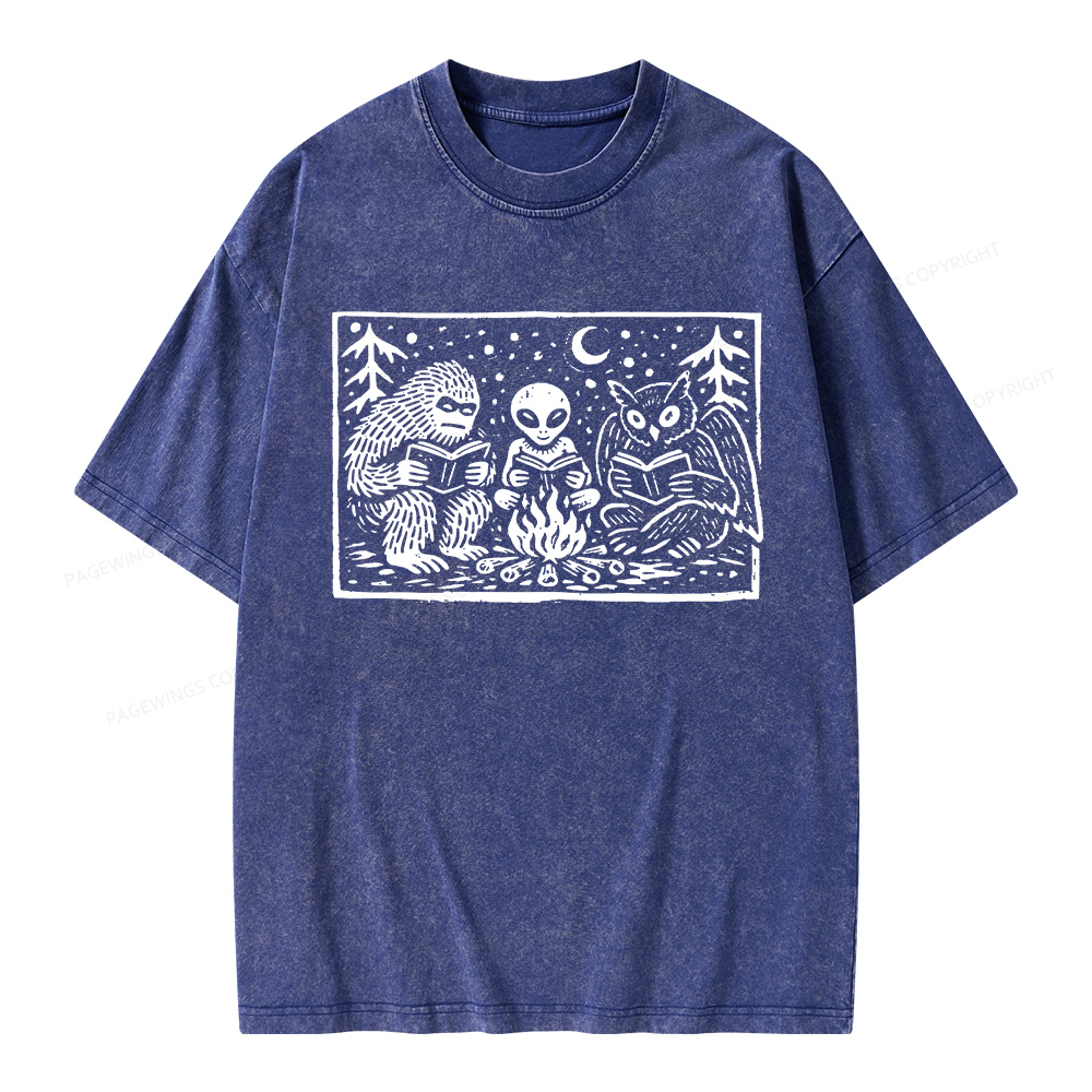 Pagewings Book Lover Unisex Washed T-shirt