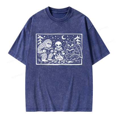 Pagewings Book Lover Unisex Washed T-shirt