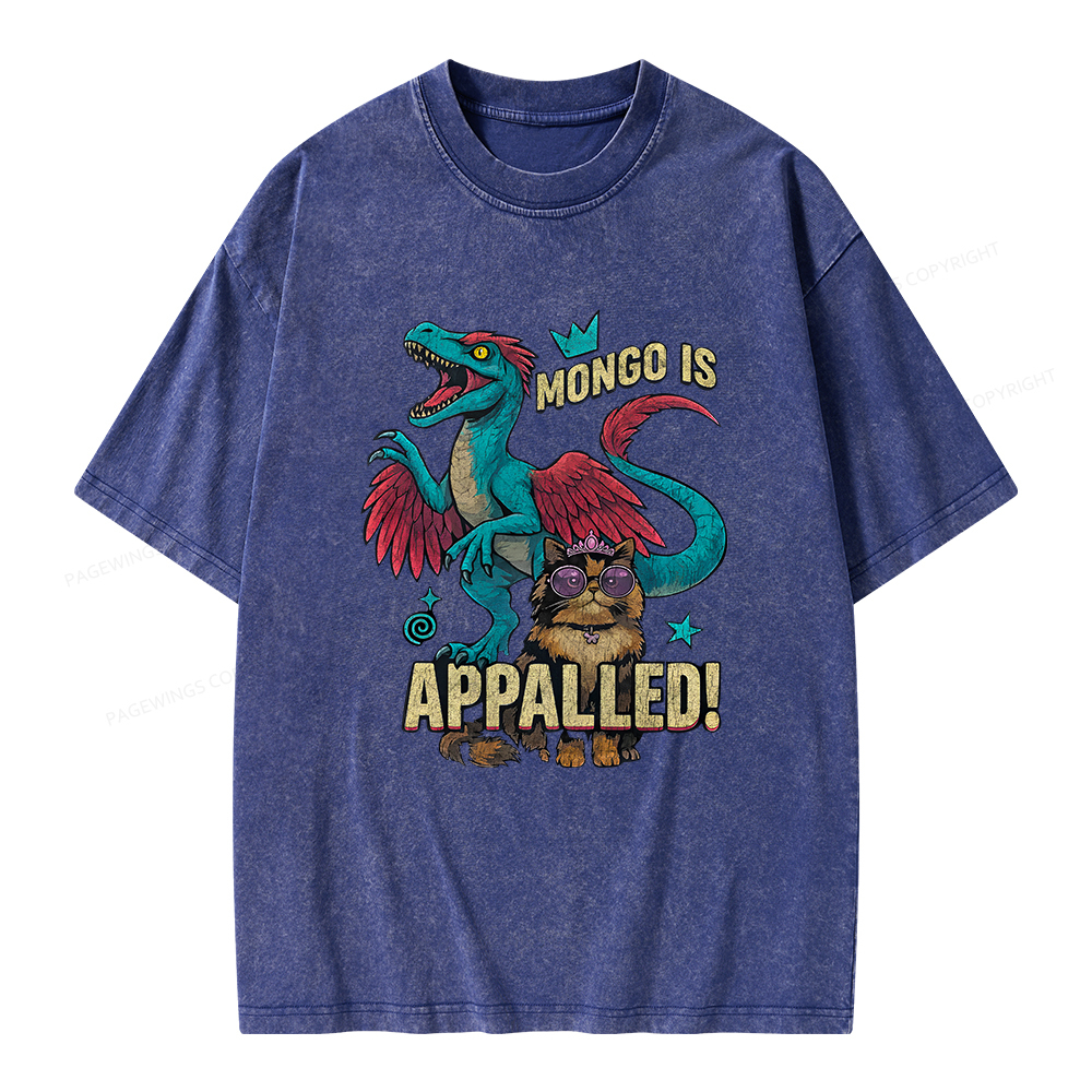Pagewings Mongo is Appalled Unisex Washed T-shirt