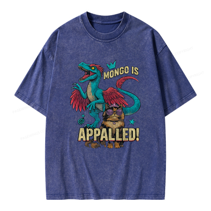 Pagewings Mongo is Appalled Unisex Washed T-shirt
