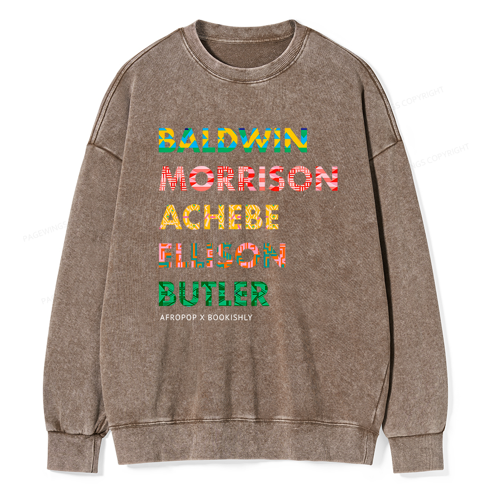 Pagewings Afropop X Bookishly Washed Sweatshirt