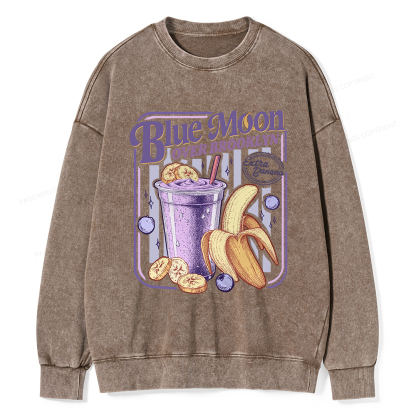 Pagewings Blue Moon Over Brooklyn Washed Sweatshirt