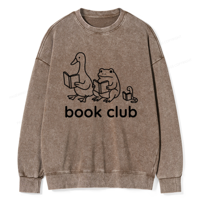 Pagewings Silly Goose Book Club Washed Sweatshirt