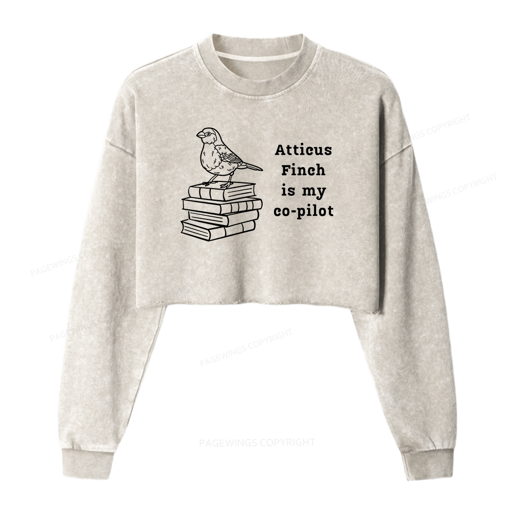 Pagewings To Kill A Mockingbird Washed Crop Sweatshirt