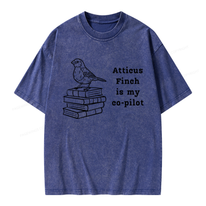 Pagewings Atticus Finch Unisex Washed T-shirt