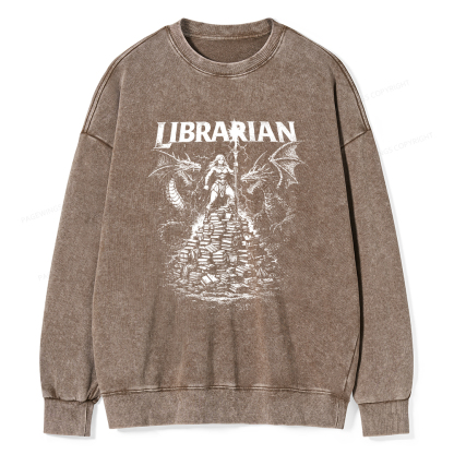 Pagewings Librarian Washed Sweatshirt