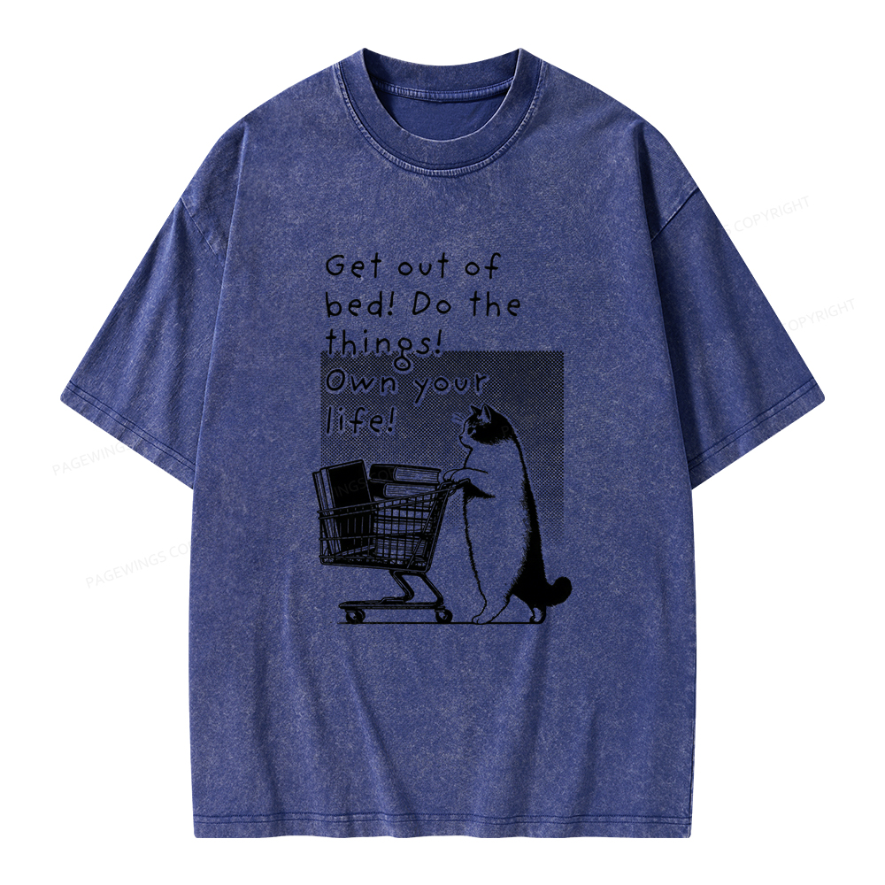 Pagewings Do The Things! Own Your Life Unisex Washed T-shirt