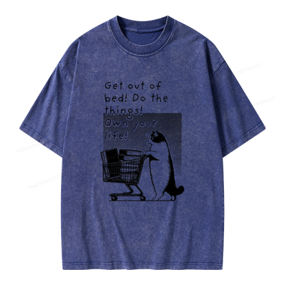 Pagewings Do The Things! Own Your Life Unisex Washed T-shirt