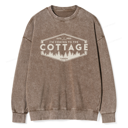 Pagewings Coming To The Cottage Washed Sweatshirt