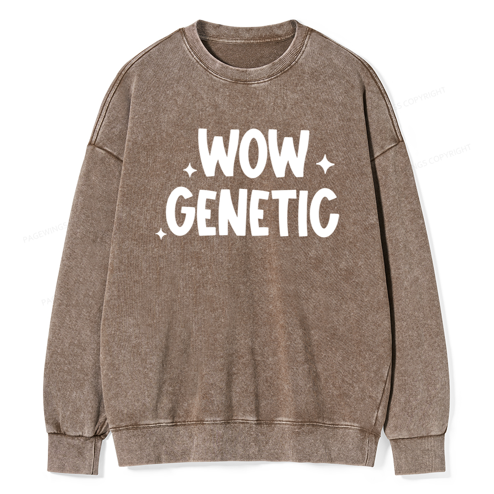 Pagewings Wow Genetic Washed Sweatshirt