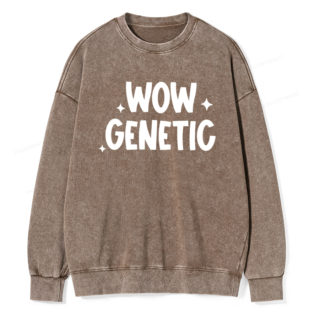 Pagewings Wow Genetic Washed Sweatshirt