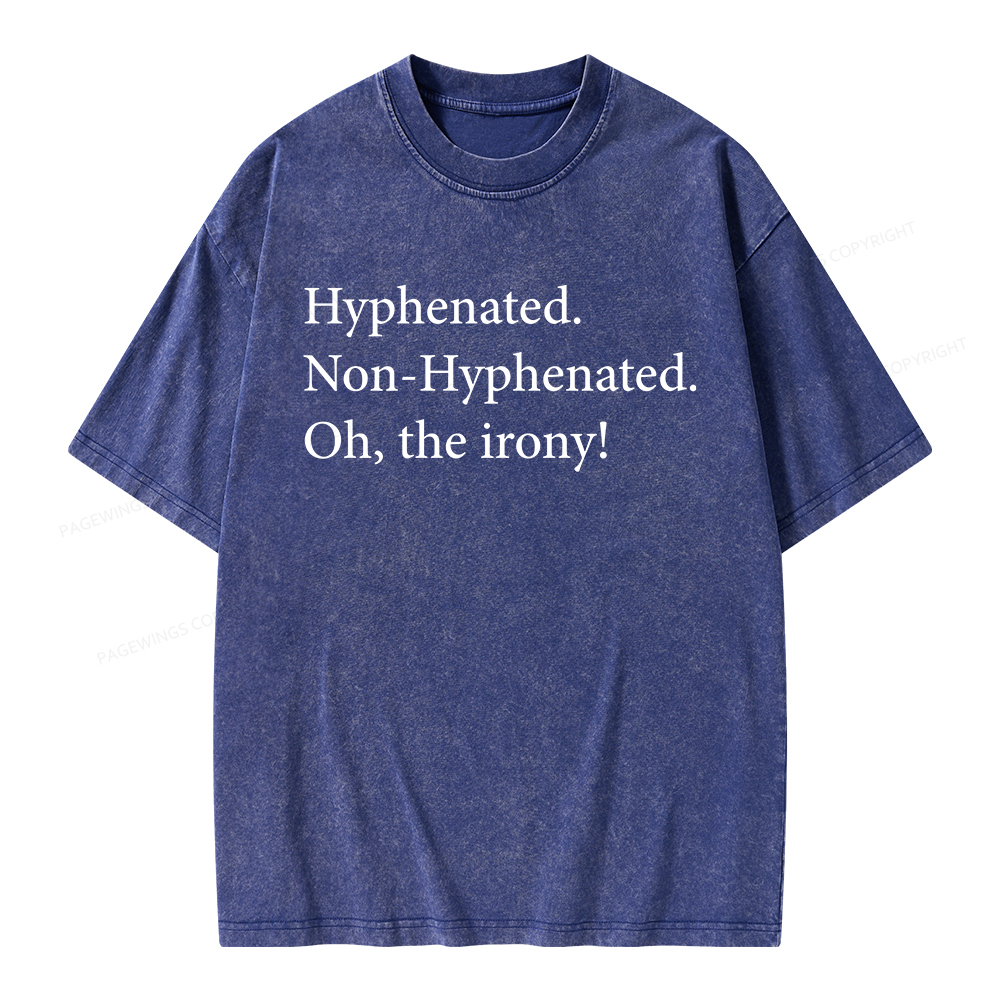 Pagewings Non Hyphenated Unisex Washed T-shirt