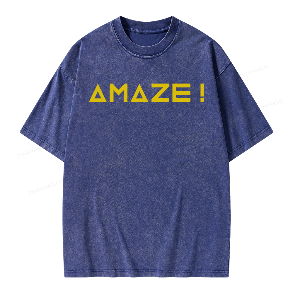 Pagewings Amaze Unisex Washed T-shirt