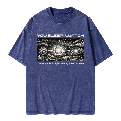 Pagewings Tau Ceti Unisex Washed T-shirt
